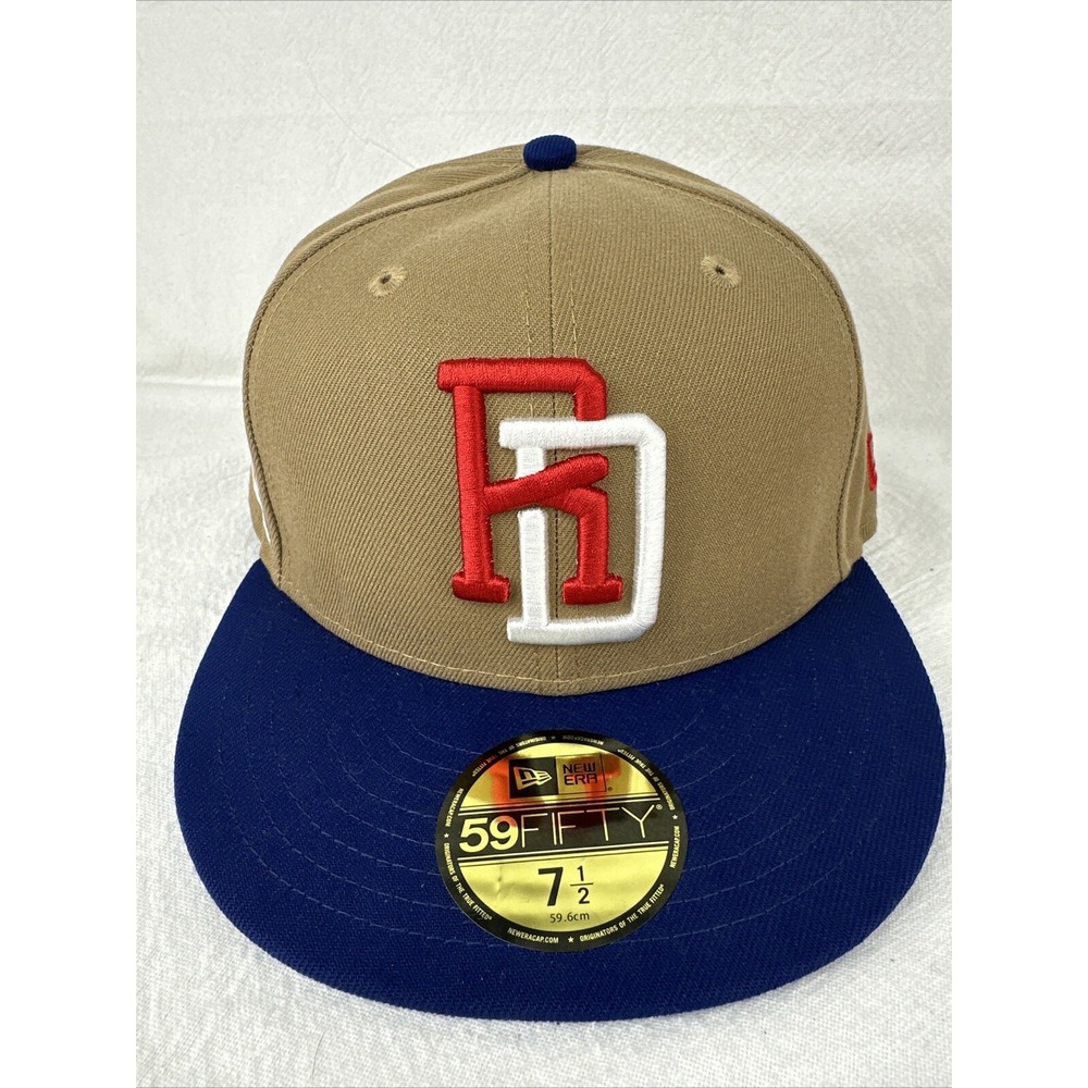 NEW ERA 59FIFTY 5950 FITTED HAT DOMINICAN REPUBLIC CAP WORLD CLASSIC SIZE 7-1/2